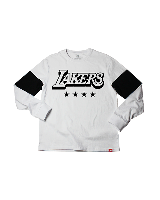 lakers white long sleeve