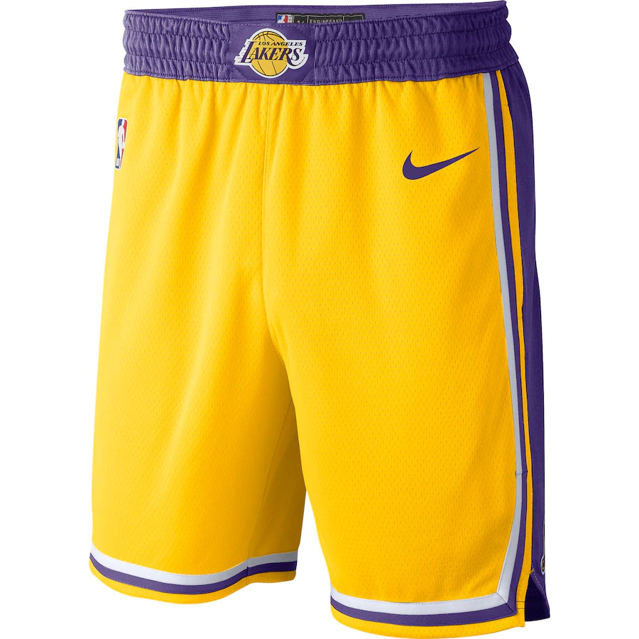 LA Lakers M&N Men's Big Face 4.0 Black Gold Shorts