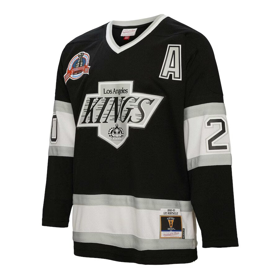 LA Kings Dave Taylor Mitchell & Ness Jersey Size 60 #18 NHL VINTAGE Hockey  Crown