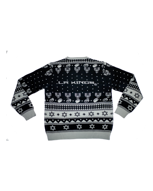 Men's Los Angeles Dodgers Klew Gray Exclusive Slogan Ugly Sweater