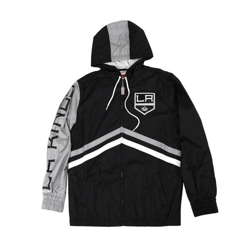 Los Angeles Kings Mens Jacket Mitchell & Ness Lightweight City Collection  White