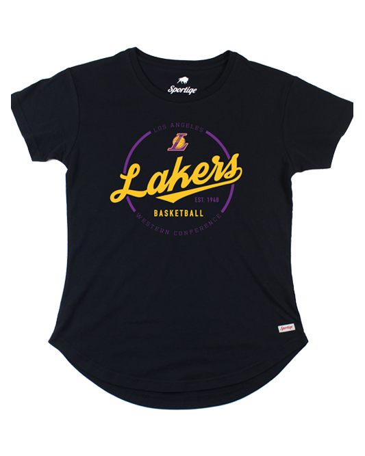 lakers t shirt black