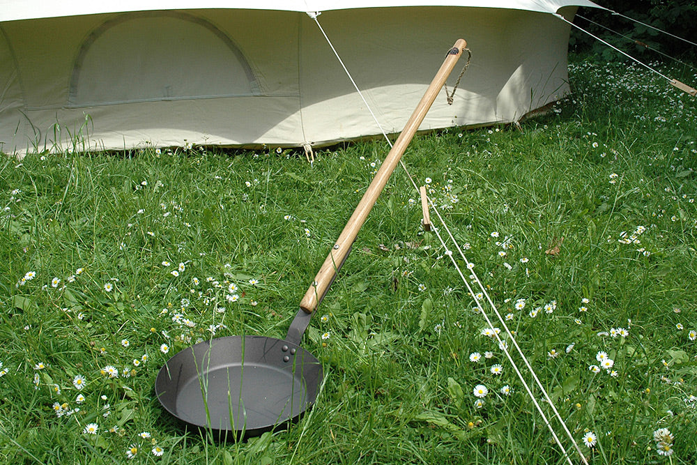 Campfire pan and bell tent