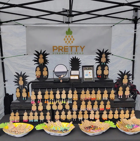 Pretty Pineapple Bead Market Booth