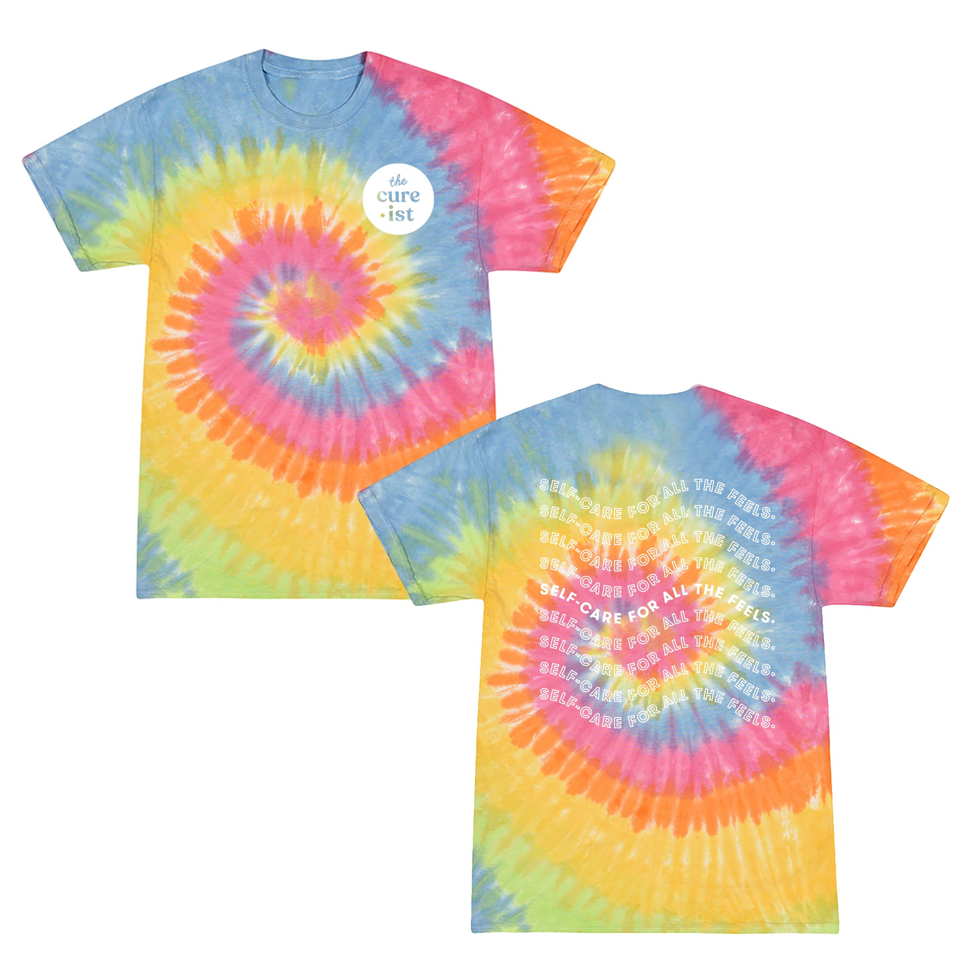 Download Rainbow Tie Dye Tee Self Care For All The Feels The Cure Ist