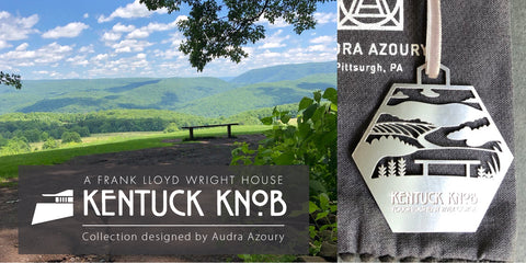 Kentuck Knob view - ornament by Audra Azoury