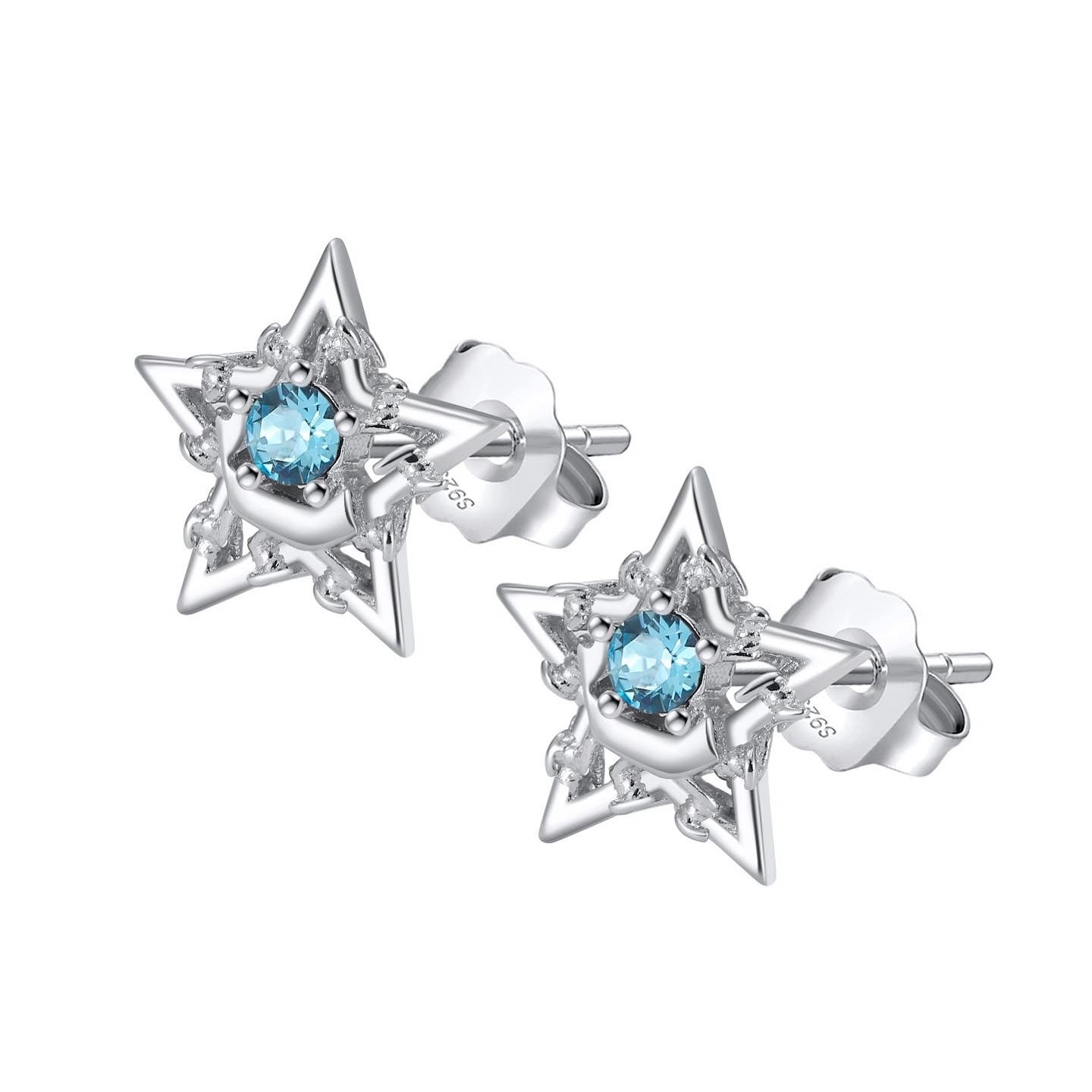 PYTHIA X CRASH BARBWIRE STAR EARRINGS