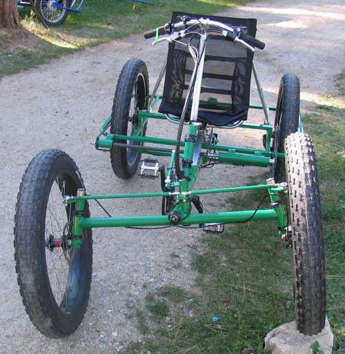 The ATC all terrain recumbent quadracycle.