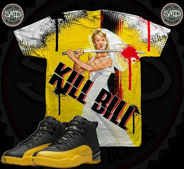 Kill Bill Shirt Air Jordan 12 Black 