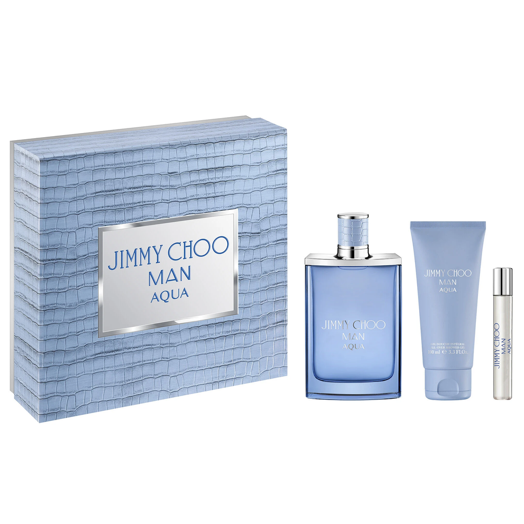 Jimmy Choo Man Aqua 100ml EDT 3 Piece Gift Set | Perfume NZ