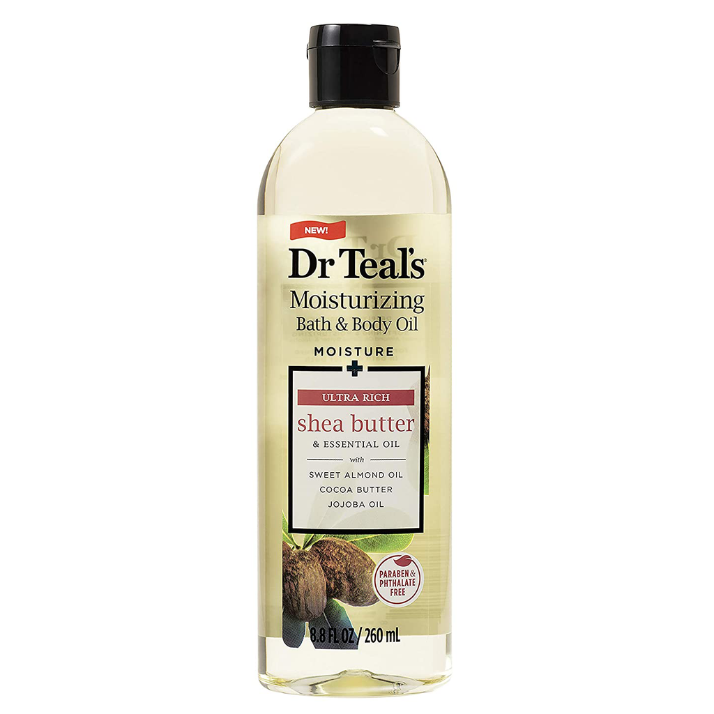 Dr Teal's Moisturizing Shea Butter 260ml Bath & Body Oil Perfume NZ