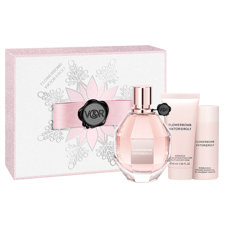 Flowerbomb By Viktor Rolf 100ml Edp 3 Piece Gift Set Perfume Nz