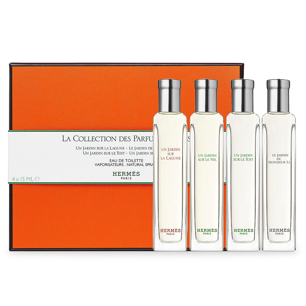 hermes perfume set of 4