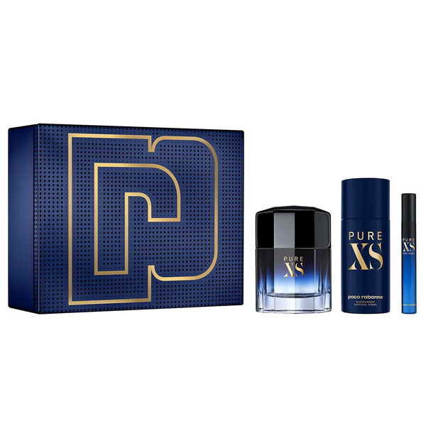 Pure XS by Paco Rabanne 100ml EDT 3 Piece Gift Set | Perfume NZ