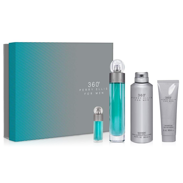 360 by Perry Ellis 100ml EDT 4 Piece Gift Set for Men | Perfume NZ