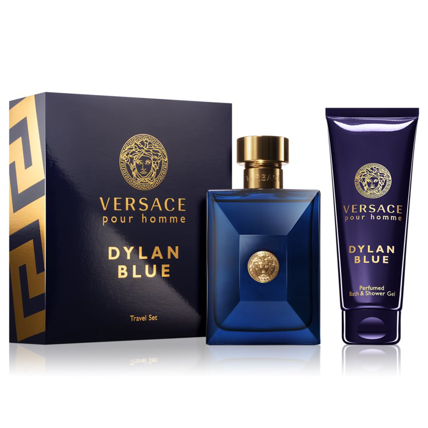 versace blue gift set