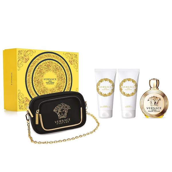 Versace Eros Pour Femme 100ml EDP 4 Piece Gift Set | Perfume NZ