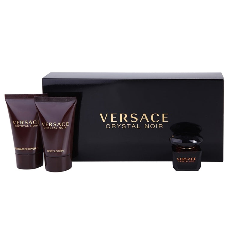 versace crystal noir perfume gift set