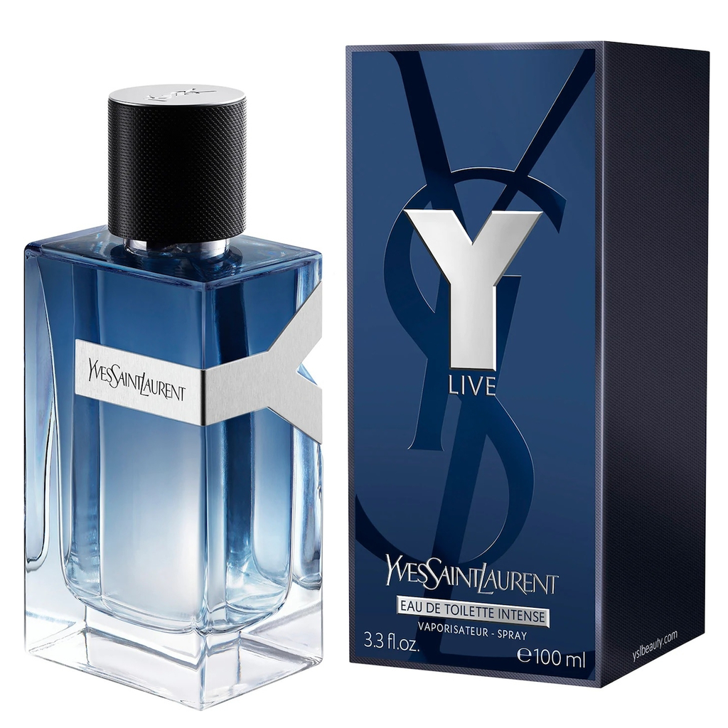 yves saint laurent perfume blue bottle