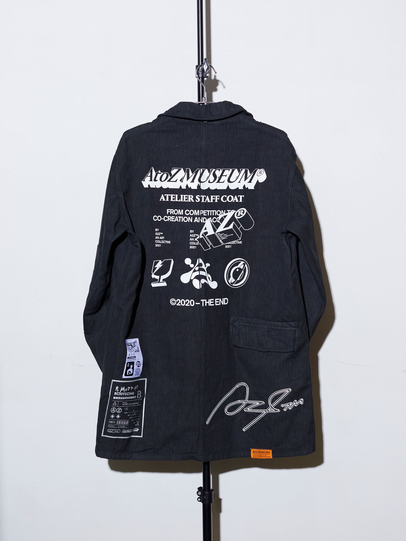 【SOLD OUT】A2Z™ x bodysong. ATELIER STAFF COAT RAIN BLACK (MILITARY)