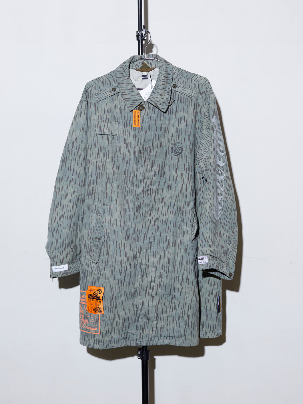 SOLD OUT】A2Z™ x bodysong. ATELIER STAFF COAT RAIN CAMO (MILITARY