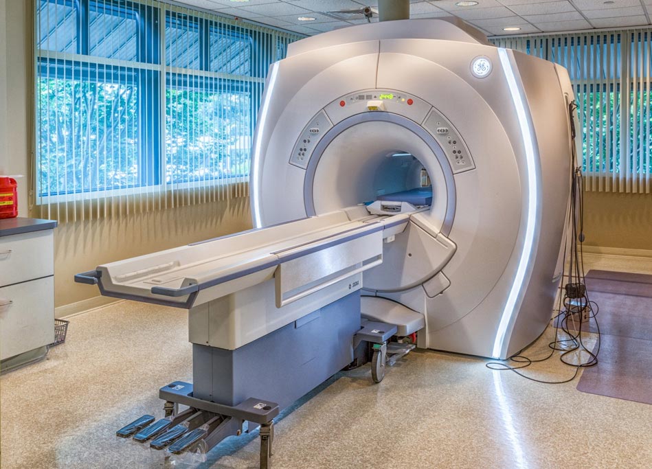 A magnetic resonance imaging (MRI) system.