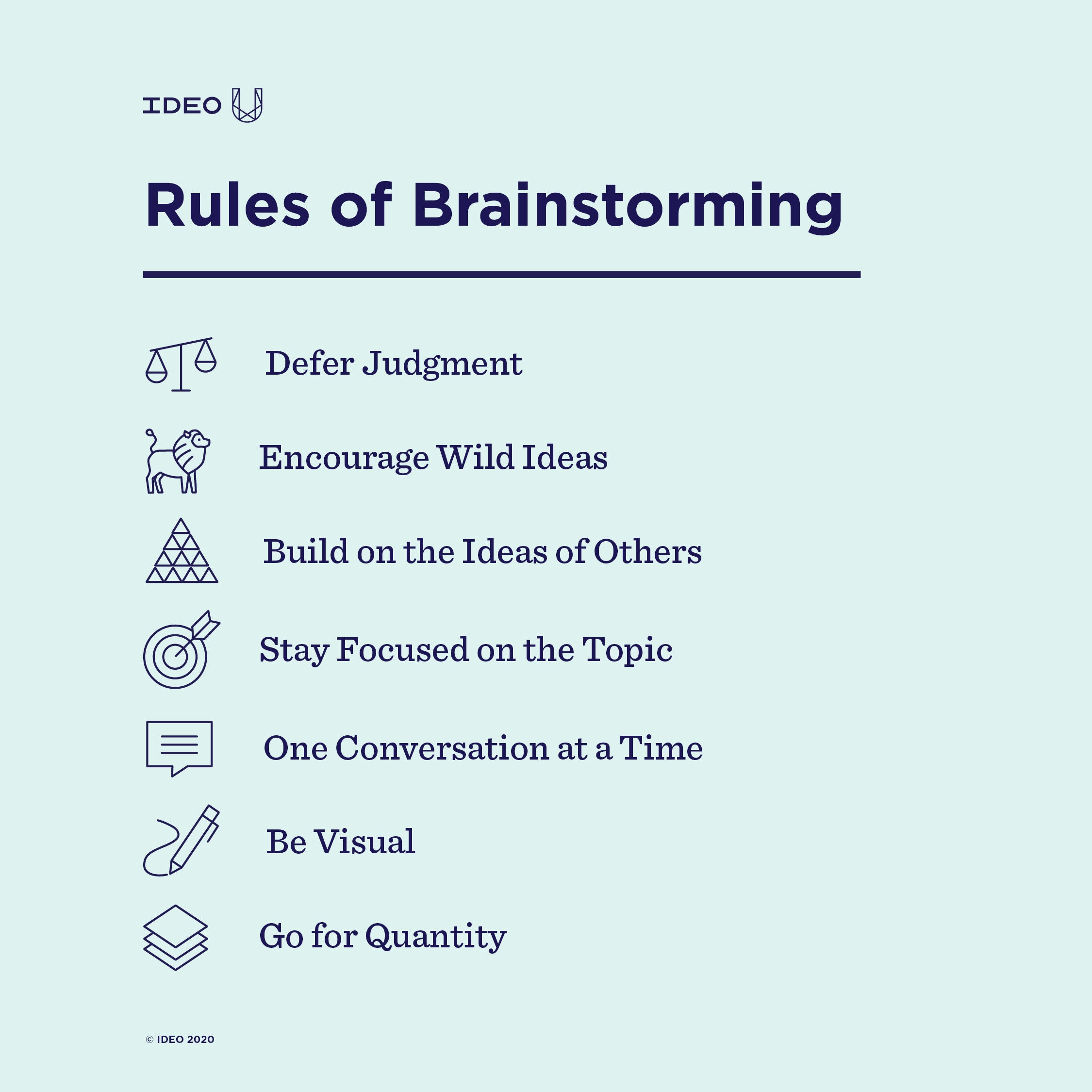 7 Simple Rules Of Brainstorming Ideo U