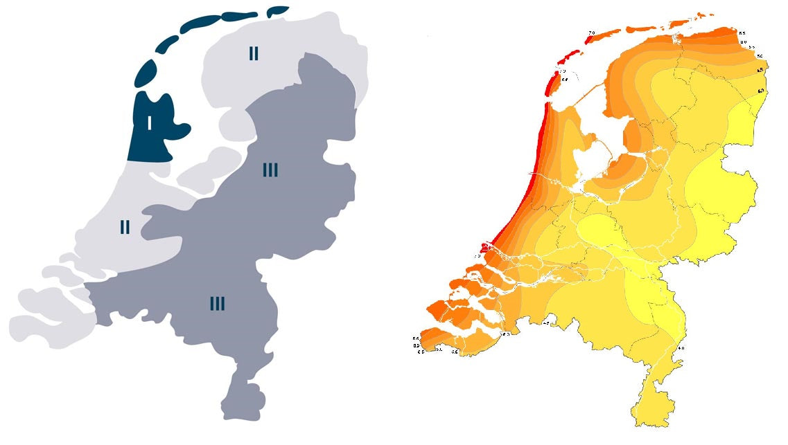 Windgebieden Nederland Houtskeletbouw Advies Overspanningstabellen HSB