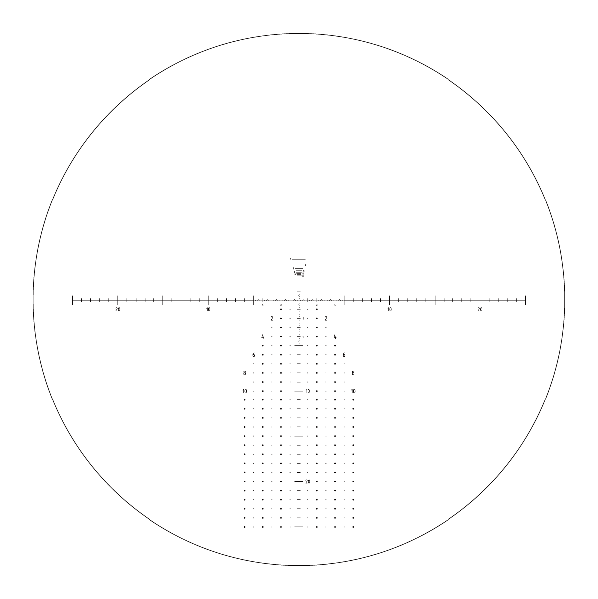 Continental 12-40x60 ED Spotting Scope Reticle