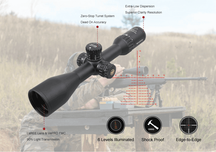 Continental x6 3-18x50 ARI Tactical Lock Riflescope