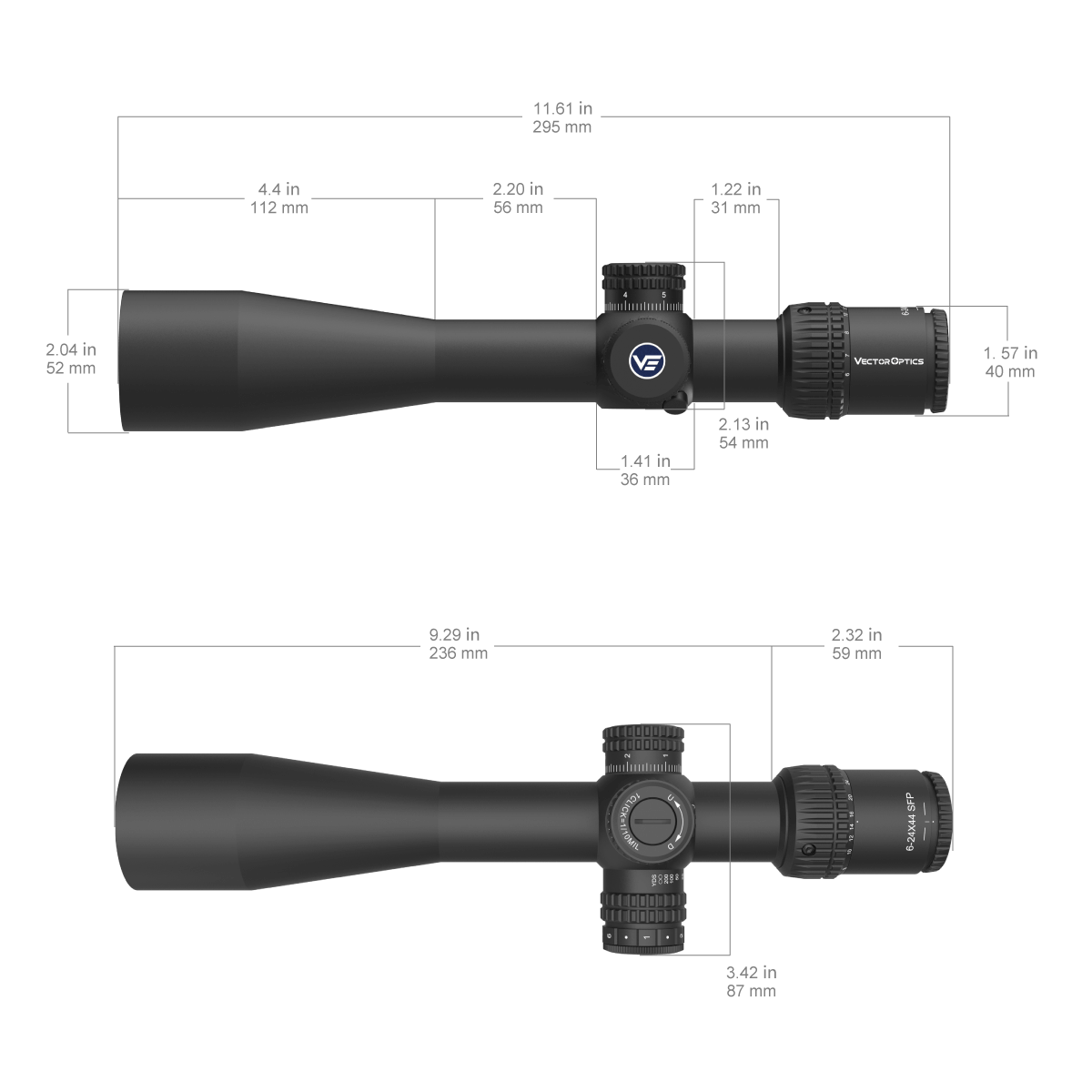 Veyron 6-24x44IR SFP Compact Riflescope