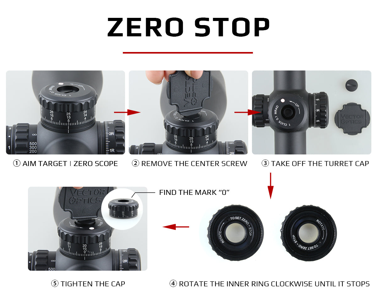 CONTINENTAL 34MM RIFLESCOPE 5-30X56 FFPRANGING ZERO STOP