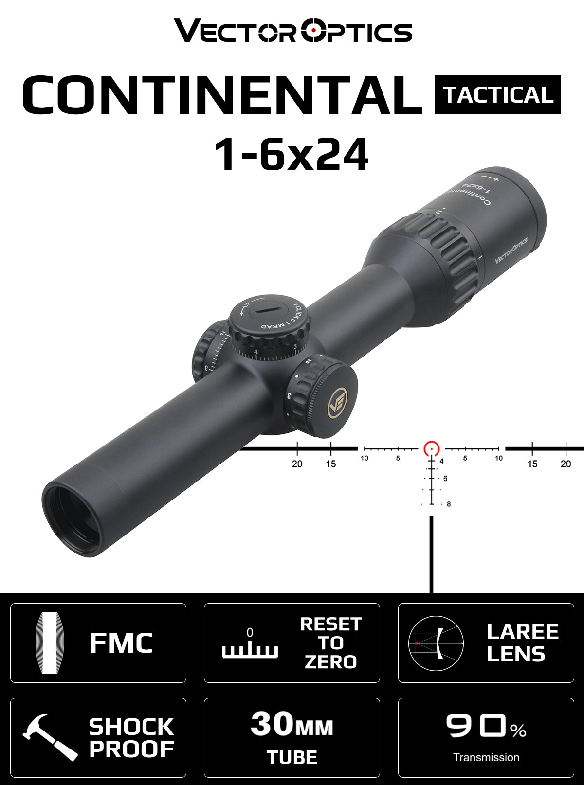 Continental 1-6x24 Tactical LPVO