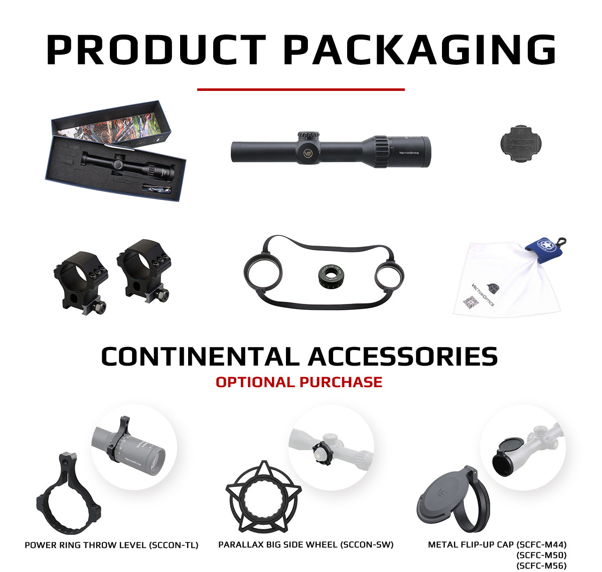 Continental 1-6x24 Tactical LPVO Packaging