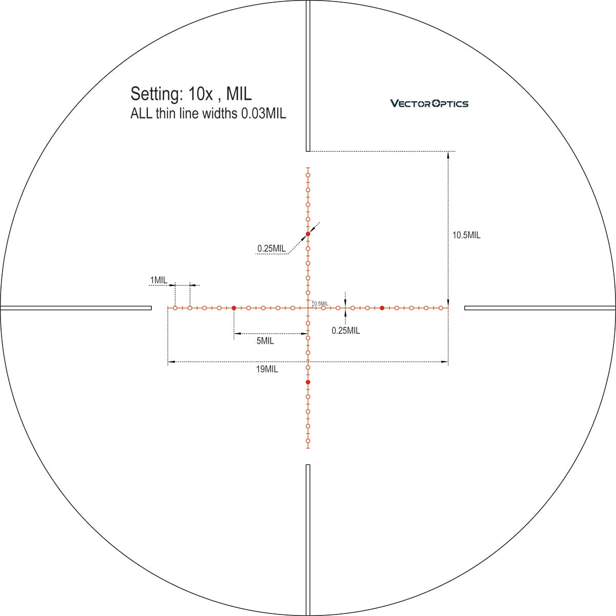 Continental 5-30x56 SFP Riflescope For Hunting reticle