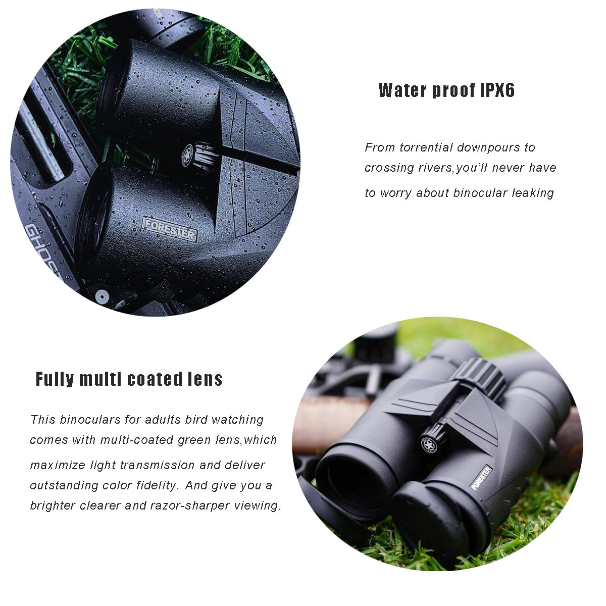 Forester 8x42 Binocular features