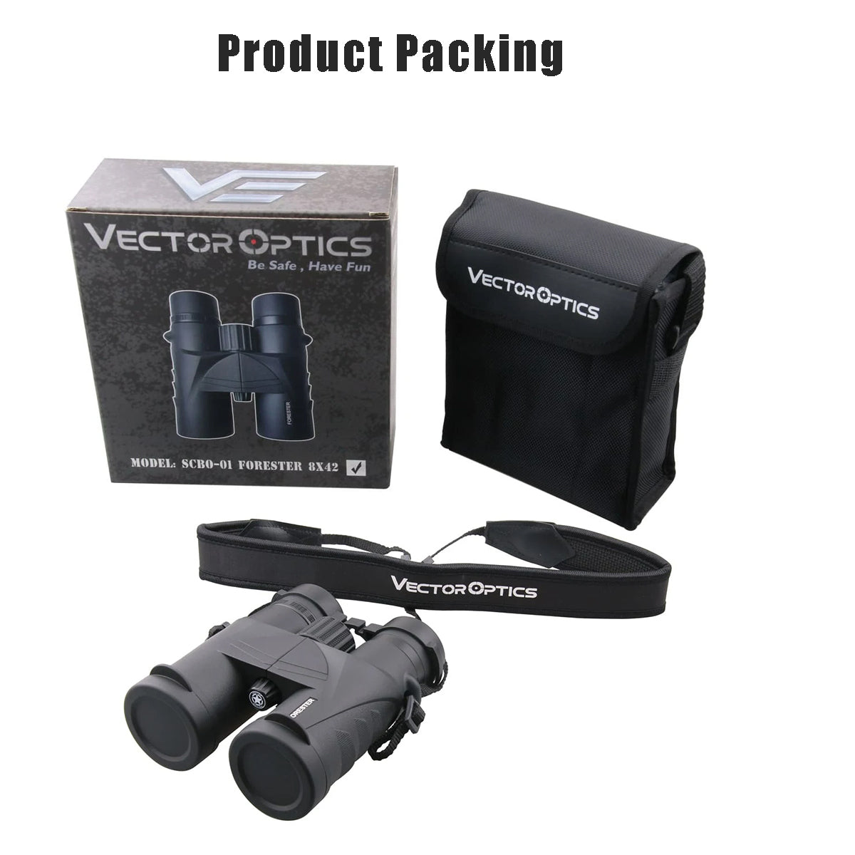 Forester 8x42 Binocular packing