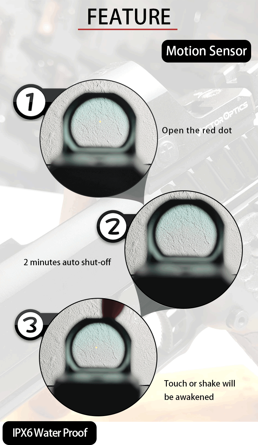 Frenzy-X 1x22x26 MOS Red Dot Scope Motion Sensor