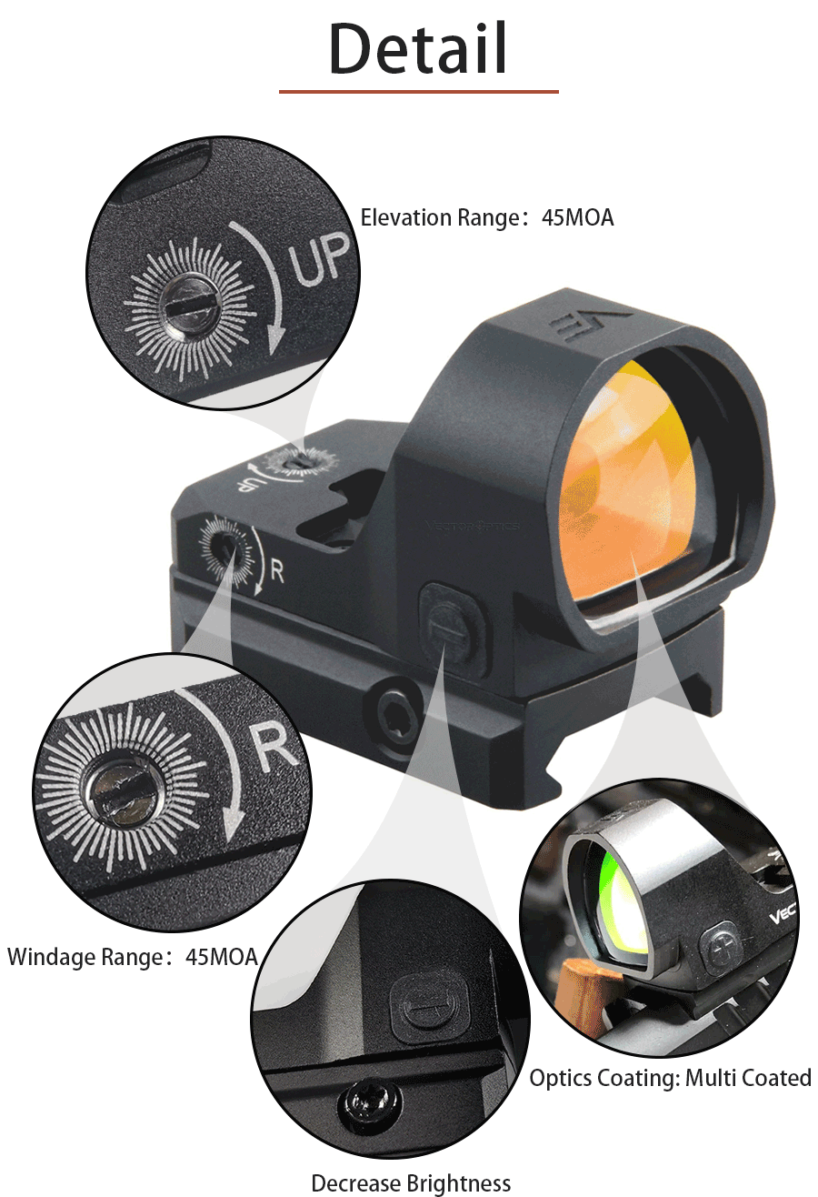 Frenzy-X 1x22x26 MOS Red Dot Scope detail