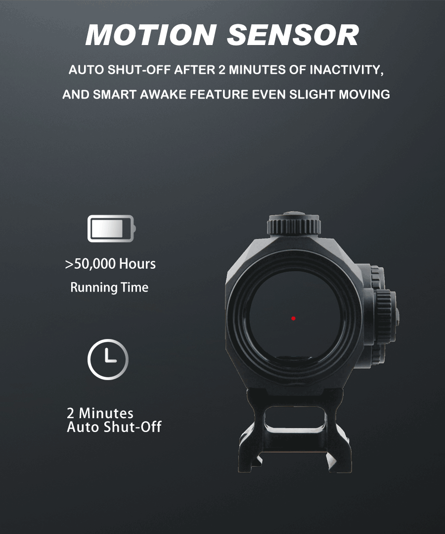 Scrapper 1x22 Red Dot Sight motion sensor