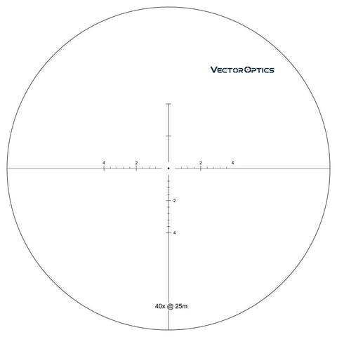 Sentinel-X 10-40x50 Center Dot Riflescope Reticle