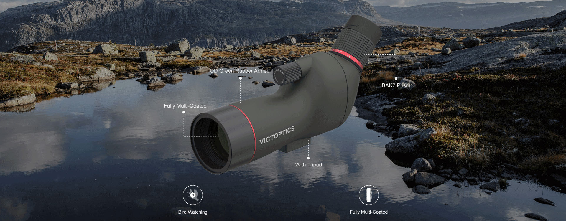 Victoptics 15-45x50 Spotting Scope