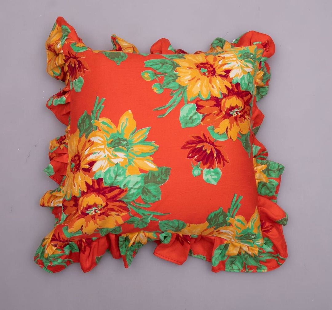 Marigold Yellow Silk Lumbar Throw Pillow Dupioni Silk Frill Silk Pillowcase  Cushion Cover : Indian Laces and febric.com