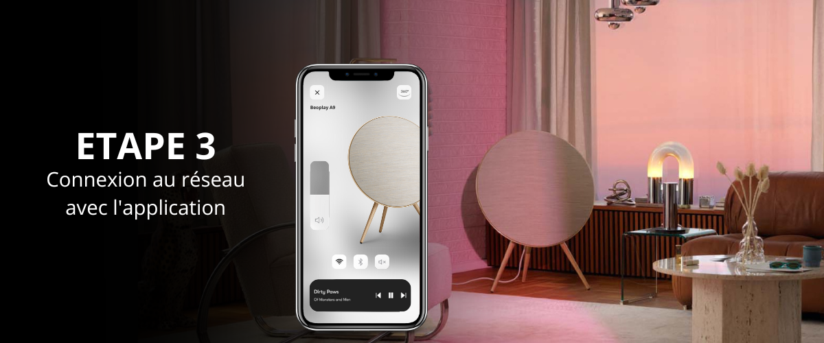 Connexion au réseau local via l'application mobile
