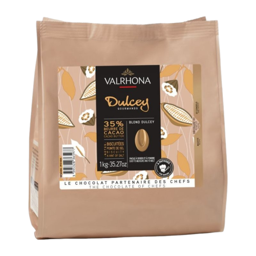 Dulcey 35% Blonde chocolade feves 1 kg - Valrhona – homeChefNl