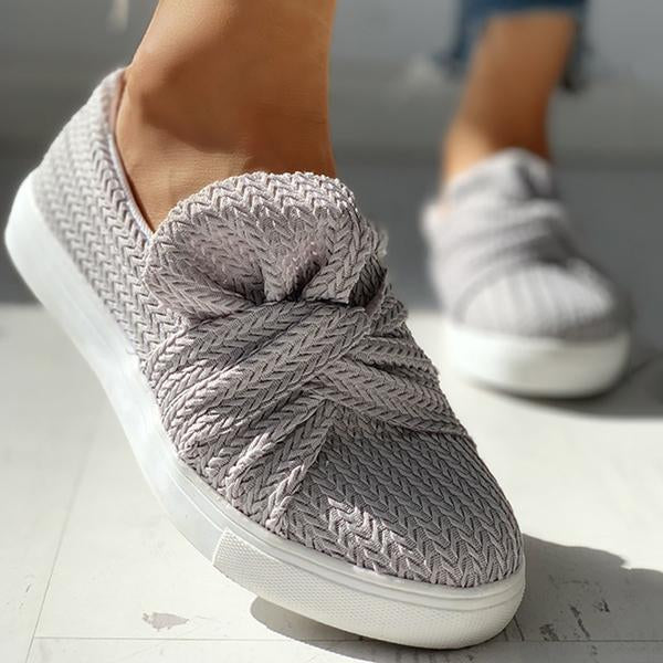 knitted twist sneakers