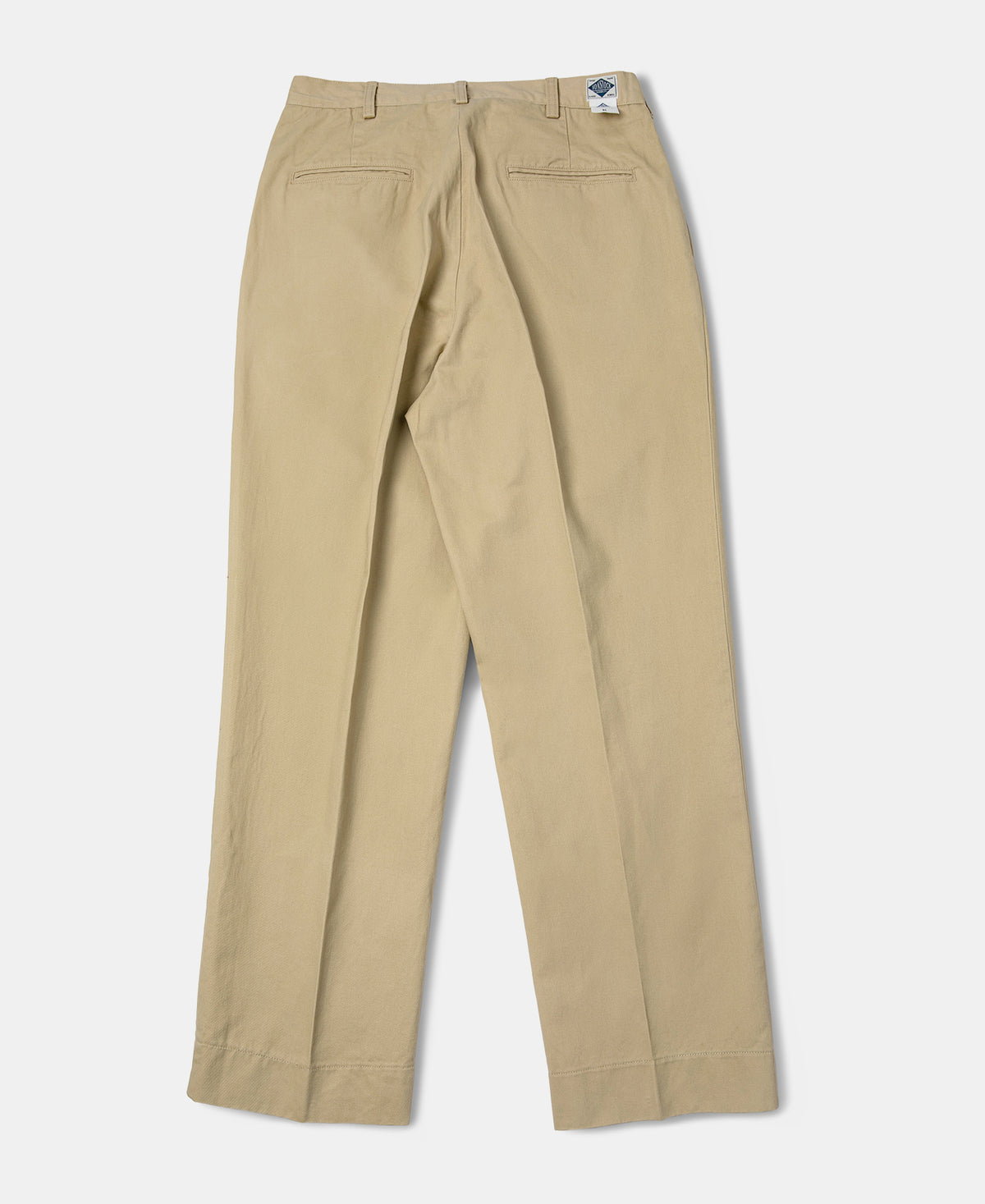 1930s IVY Style Double Pleated Chino Trousers - Khaki | Olderbest