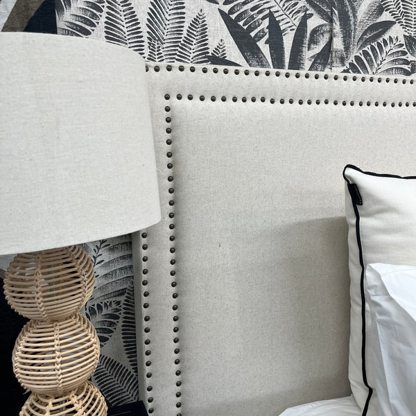 bedside table lamp headboard