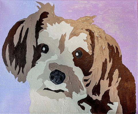 Paint by number pet pop art can be created for any dog breed type.