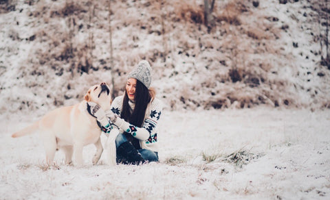 Bundle up and explore the great outdoors with your dog.
